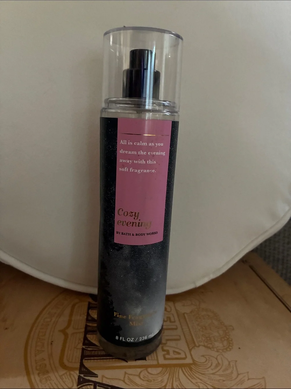 Bath & Body Works Cozy Evening Hair & Body Mist - Black, Pink